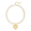 Women's Bohemian Colorful Resin Beaded Heart Shaped Choker Necklace With Electroplated Casual Fashion Jewelry