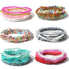 Women's Bohemian Handmade Pearl Geometric Multilayer Elastic Beaded Bracelet