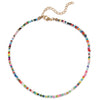 Women's Bohemian Handmade Rice Bead Geometric Short Choker Necklace