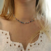 Women's Bohemian Handmade Rice Bead Geometric Short Choker Necklace