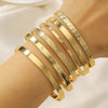 Women's Bohemian Iron Open Bracelet Set With Love Letter Hit Arrow Diamond Geometric Pattern And Electroplating