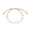 Women's Bohemian Natural Shell Handwoven Geometric Fivepointed Star Beaded Love Bracelet Jewelry