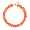 Women's Bohemian Resin Beaded Necklace With Geometric Pendant Ball Chain And Electroplated Casual Fashion Jewelry