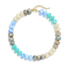 Women's Bohemian Resin Beaded Necklace With Geometric Pendant Ball Chain And Electroplated Casual Fashion Jewelry