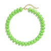 Women's Bohemian Resin Beaded Necklace With Geometric Pendant Ball Chain And Electroplated Casual Fashion Jewelry