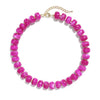 Women's Bohemian Resin Beaded Necklace With Geometric Pendant Ball Chain And Electroplated Casual Fashion Jewelry
