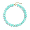 Women's Bohemian Resin Beaded Necklace With Geometric Pendant Ball Chain And Electroplated Casual Fashion Jewelry