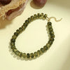 Women's Bohemian Resin Beaded Necklace With Geometric Pendant Ball Chain And Electroplated Casual Fashion Jewelry