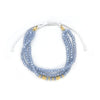 Women's Bohemian Simple Allmatch Handwoven Glass And Glaze Geometric Multilayered Crystal Cut Beaded Bracelet