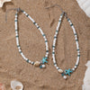 Women's Bohemian Simple Glass Glazed Animal Zodiac Starfish Conch Anklet With Pearl Pendant