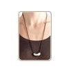 Women's Bohemian Style Copper Geometric U Shaped Choker Necklace With Electroplated Pendant Casual Fashion Jewelry
