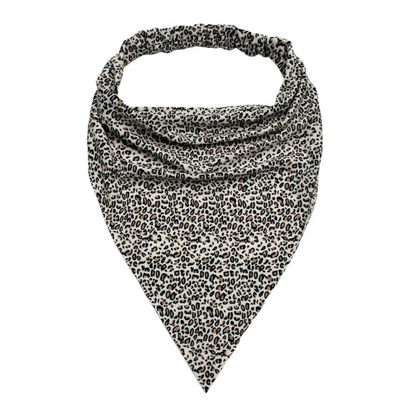 Women's Bohemian Style Geometric Fabric Turban Headband Paisley Elastic Hair Scarf Large Triangle Head Scarf