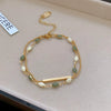 Women's Bohemian Style Handmade Multi Layer Rice Beads Geometric Bracelet Jewelry