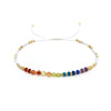 Women's Bohemian Style Handwoven Cord Bracelet With Geometric Pattern And Tianhe Stone Beads