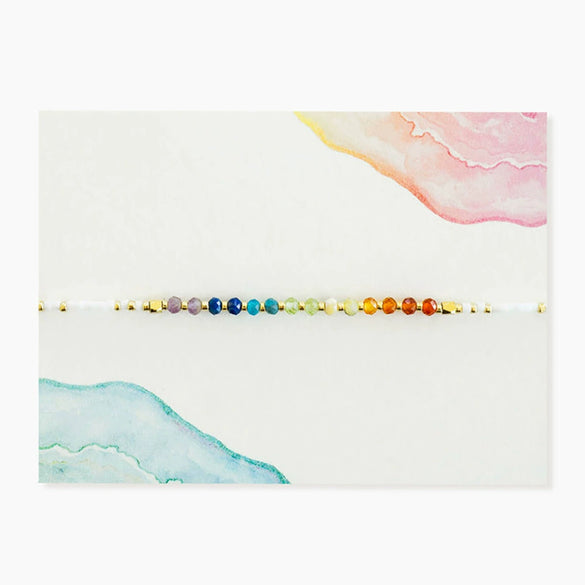Women's Bohemian Style Handwoven Cord Bracelet With Geometric Pattern And Tianhe Stone Beads
