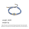 Women's Bohemian Style Handwoven Glass And Glaze Beaded Bracelet With Geometric Pattern