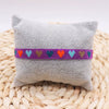 Women's Bohemian Style Heart Glass And Glaze Beads Purely Handmade Bracelet