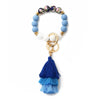 Women's Bohemian Style Silicone Round Bead Tassel Bracelet