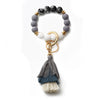 Women's Bohemian Style Silicone Round Bead Tassel Bracelet