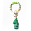Women's Bohemian Style Silicone Round Bead Tassel Bracelet
