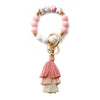 Women's Bohemian Style Silicone Round Bead Tassel Bracelet