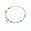 Women's Bohemian Style Stainless Steel And Gold Geometric Kanklet With 18K Gold Plated Chain