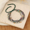 Women's Bohemian Woven Bracelet With Rice Beads And Dripping Oil Treatment Original Design
