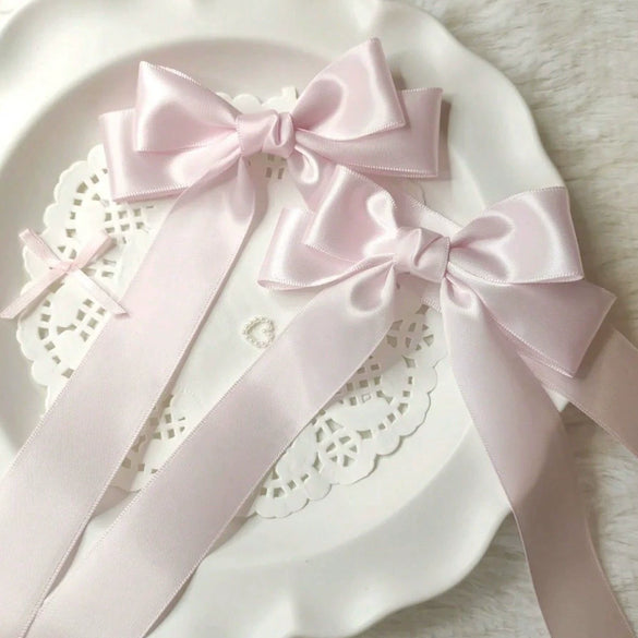Women's Bow Hairpins Fabric Polyester Purely Handmade Duckbill Clip Hair Accessories
