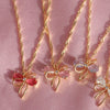 Women's Bow Style Copper And 925 Silver Electroplated Necklace