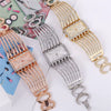 Women's Bracelet Quartz Watch Alloy Case Stainless Steel Clasp Imitation Leather Strap Rectangle Dial Leisure Style