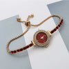 Women's Bracelet Watch Alloy Case Stainless Steel Strap Round Dial Leisure Style