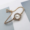Women's Bracelet Watch Alloy Case Stainless Steel Strap Round Dial Leisure Style