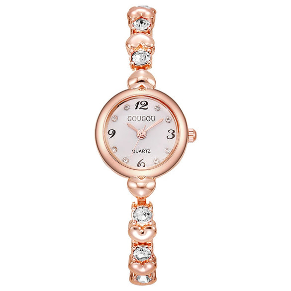 Women's Bracelet Watch Alloy Peach Heart Shape