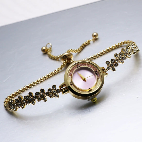 Women's Bracelet Watch Leisure Style Alloy Case Stainless Steel Strap Round Dial