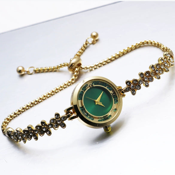 Women's Bracelet Watch Leisure Style Alloy Case Stainless Steel Strap Round Dial