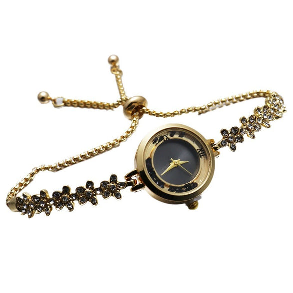 Women's Bracelet Watch Leisure Style Alloy Case Stainless Steel Strap Round Dial