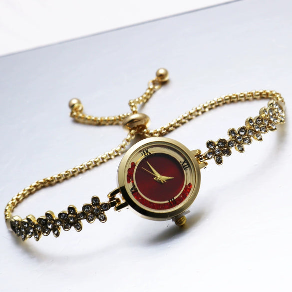 Women's Bracelet Watch Leisure Style Alloy Case Stainless Steel Strap Round Dial
