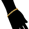 Women's Brass And Copper Zinc Alloy Heart Shape Goldplated Buckle Bracelet Jewelry