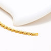 Women's Brass And Copper Zinc Alloy Heart Shape Goldplated Buckle Bracelet Jewelry