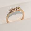 Women's Brass And White Steel Bow Ring With Full Cubic Zirconia Micro Inlay Romantic Cute Party Jewelry