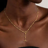 Women's Brass Geometric Layered Choker Necklace With Cuban Chain Electroplated Trendy Hip Hop Jewelry