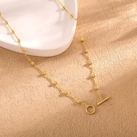 Women's Brass Geometric Layered Choker Necklace With Cuban Chain Electroplated Trendy Hip Hop Jewelry