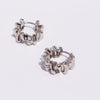 Women's Brass Geometric Wave Electroplated Ribbon Stacking Earrings