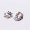 Women's Brass Geometric Wave Electroplated Ribbon Stacking Earrings
