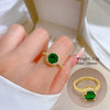 Women's Brass Open Zircon Ring With Micro Inlay Crown Shape And Electroplating In Cartoon Style