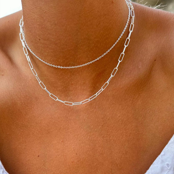 Women's Brass Snake Shaped Multi Layer Necklace With Geometric Pendant Electroplated Fashion Jewelry Gift