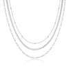 Women's Brass Snake Shaped Multi Layer Necklace With Geometric Pendant Electroplated Fashion Jewelry Gift