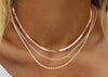 Women's Brass Snake Shaped Multi Layer Necklace With Geometric Pendant Electroplated Fashion Jewelry Gift