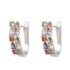 Women's Brass Ushape Electroplated Zircon Earrings