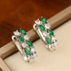 Women's Brass Ushape Electroplated Zircon Earrings